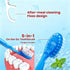 JASUNLEE 20Pack 5-in-1 Mini Disposable Toothbrushes with Toothpaste Tongue Scraper Floss Pick Portable Pre-Pasted