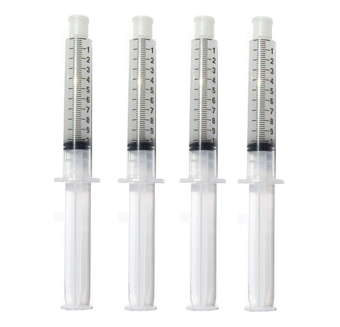 Teeth Whitening Gel Syringe Dispensers - 22% Carbamide Peroxide Tooth Bleaching Products, 10ml, 4 Pcs