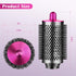 Large Round Volumizing Brush for Dyson Airwrap Attachments, Big Size Hair Styler Blow Dryer Brush (Rose)