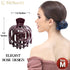 RC ROCHE ORNAMENT 6 Pcs Bun Maker Hair Clip, Side Slide Round Dome Comb Clamp Updo, Medium Classic Multicolor
