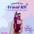 Ruby Kisses Travel Size Makeup Brushes Set, Eye Makeup Brush Set with Case, 5 PCS Blending, Angled, Eyebrow Brushes
