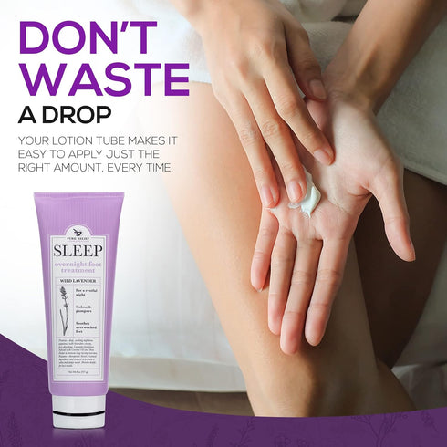 Relaxing Foot Lotion Moisturizer Cream for Dry Feet, Lavender Foot Care with Shea Butter, Aloe, Coconut Oil