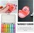 JHKNNK 3 Weekly Pill Organizer Box Daily Compartments, Portable Travel Medicine Organizer Storage Case, Wear-Resistant