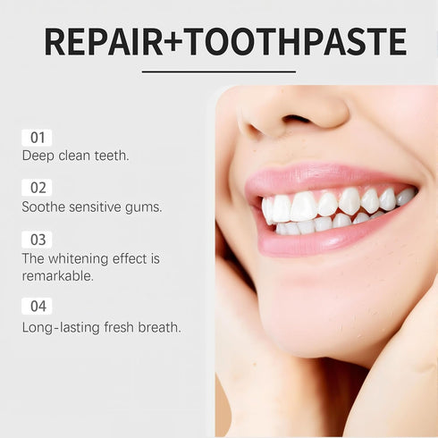 MOOMARTO 10% (2-Pack) Nano Hydroxyapatite Toothpaste for Advanced Enamel Repair & Sensitivity Relief, Fluoride-Free
