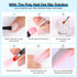 Morovan Poly Gel Slip Solution Kit, 4oz Liquid for Poly Gel Nails with Dual-Ended Brush Pusher for Beginners
