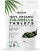 Organic Chlorella Tablets 400 Count | High Potency Superfood | Chlorophyll Pills from 100% Pure Green Algae | Vegan,