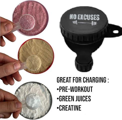 Protein Shaker Bottle for Protein Mixes, Travel Container with Gym Keychain Included for Pre Workout