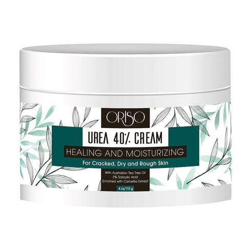 Urea Cream 40 Percent, Intensive Hydration for Dry Cracked Skin, Callus Remover with Salicylic Acid - 4 oz