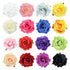 Lawie 16 Pack Colorful Handmade Large Rose Flower Hair Bow Wreath Garland Elastic Stretchy Hair Ties Ponytail Holder Band Scrunchies Ring Decorative Accessories for Women Wedding Bridal Party