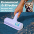 Pet Hair Remover Roller, Dog & Cat Fur Remover with Self-Cleaning Base, Efficient Animal Hair Removal Tool, Purple