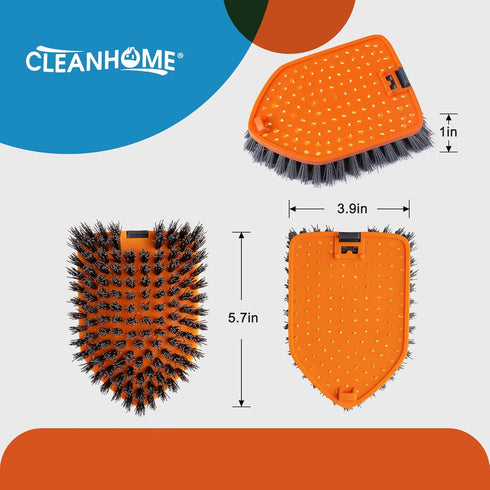 Tile Scrubber Brush Replacement Head, 2 Pieces for ASIN:B09GF2LSZ8