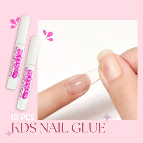 KDS Nail Glue, 10pcs for Professional Fake Nail Art & Design, Nail Tip Extension