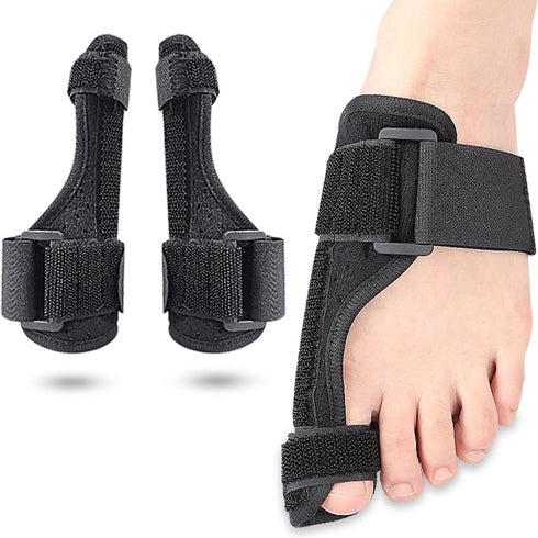 Bunion Corrector Big Toe Straightener - Hammer Toe Pain Relief, Hallux Valgus Corrector, Bunion Splint, Right+Left Toe