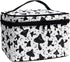 Gothic Mushroom Makeup Bag - Large Opening Design Cosmetic Organizer for Travel with Brush Compartments