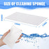 100 Pack Eraser Sheets Disposable Thin Cleaning Sponges Sheets Magic Melamine Foam Sponge Pads Home Eraser Wipes for Kitchen Shoe Furniture Bathroom Shower Cleaner by Sawysine