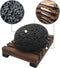 Pumice Stone for Foot Care, Natural Black Lava Exfoliating Rock for Pedicure, Skin Scrubber