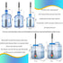 Silicone Water Bottle Brush and Straw Cleaner Set - Long Handle Scrub Brush for Narrow Neck Bottles, Wine, Thermos
