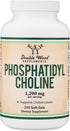 Phosphatidylcholine 1,200mg, 210 Softgels, Enhanced Sunflower and Soy Lecithin for Brain Health Support
