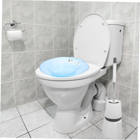 Postpartum Care Sitz Bath Basin for Toilet Soak Tub Easy to Clean and Use Blue Hygiene Basin for Women S Intimate Care