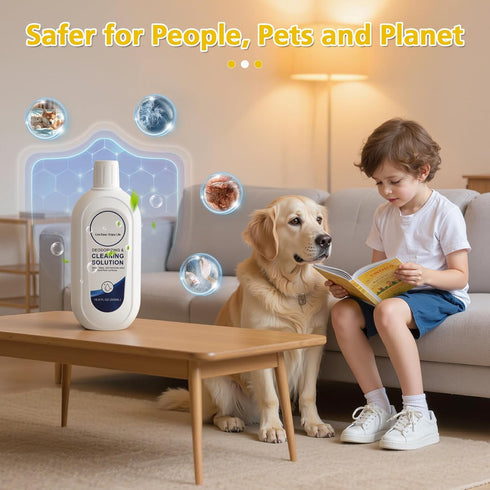 VILLAPOOL 2 Pack S3 S5 S6 S7 S9 Floor Cleaning Solution for Tineco and Robot Vacuums with Mopping, Deep Cleans Multiple