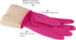 MAMISON Pink Kitchen Rubber Glove (XXL) - Reusable Waterproof Household Cleaning
