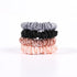 Silk Satin Hair Ties Scrunchies, Small Mini Thin Elastic Ponytail Holders, No Crease Hair Ties for Thick Curl Hair,