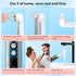 Rechargeable Tooth Polisher Kit - Electric Dental Teeth Polisher with LED Light, 5 Brush Heads