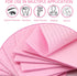 Nail Art Table Mats Disposable, 50PCS Pink Waterproof 3 Ply Nail Art Paper 13" X 17" for Decoration