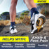 Sparthos Ankle Compression Socks (Pair) – Plantar Fasciitis Sleeves with Arch Support, Blue-M