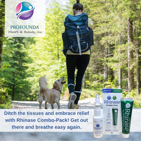 Rhinase Pack (1 oz) (1 oz) Nasal Care Combo - Nasal Gel & Saline Spray for Dryness, Allergy Relief & Nosebleed