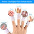 Tondiamo 20 Pieces Silicone Finger Cots Protectors Caps for Wound, Breathable Finger Cover Sleeves for Cracking, Eczema
