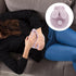 VICASKY Hot Water Pouch with Plush Rabbit Cover, Compact Portable Hot Water Bottle, PVC Explosion-Proof Relief Bag