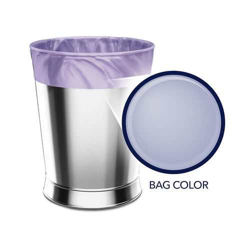 Color Scents Small Trash Bags, 4 Gallon, 80 Bags (1 Pack), Lavender Scented Bag with Microban