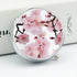 JEKYQ 3 Pillbox Pill Box Pill Case for Woman Weekly Pill Organizer with Compartments Cherry Japanese Cherry Blossom