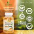 Turmeric Curcumin & Ginger Gummies with Black Pepper Extract for Max Absorption, 120 Vegan Gummies