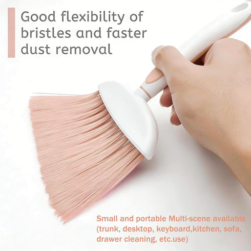 Set Set Broom Dustpan Brush Small Dust pan: Small Broom and Dustpan Mini Dust pan and Brush for Desk, Home, Camping