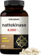 NatureBell Nattokinase Supplement 240 Veggie Capsules, 8,000 FU Per Serving for Max Strength Enzyme & Heart Health