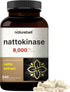 NatureBell Nattokinase Supplement 240 Veggie Capsules, 8,000 FU Per Serving for Max Strength Enzyme & Heart Health