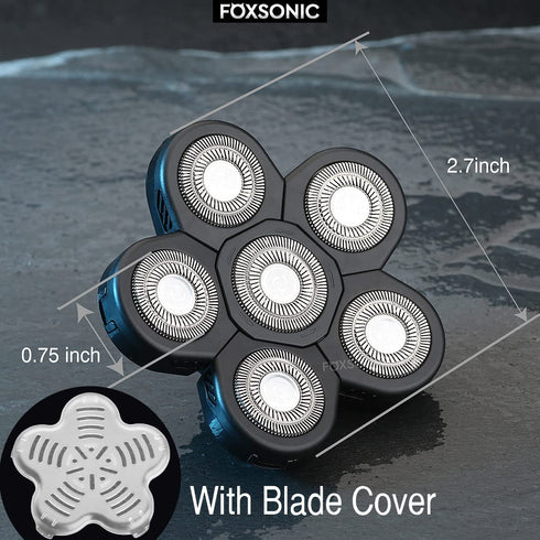 Universal 6 Blades Replacement Heads - 5 Blades Head Shaver Replacement Blades for Mainstream Shaver Brands
