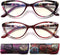 Cat Eye Blue Light Blocking Glasses - 2 Pairs Lightweight Anti Glare Eyeglasses for Women, Computer Use
