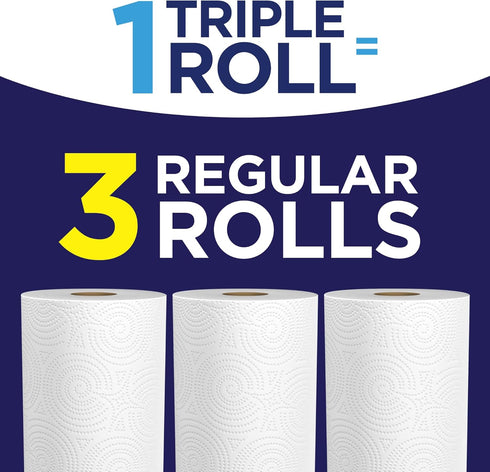 Sparkle Pick-A-Size Paper Towels - 3 Triple Rolls = 9 Regular Rolls, Everyday Value with Full and Half Sheets