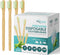 12 Pack Disposable Bamboo Toothbrushes with Built-in Toothpaste, Individually Wrapped, Soft Bristles for Travel