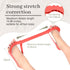 Pink,3 Halloscume Toe Stretch Bands for Bunions Correction Toe Spacers Separators Foot Stretcher Resistance Bands