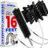 Holikme 16 Feet Dryer Vent Cleaning Brush Kit, Lint Remover, Fireplace Chimney Brushes, Extends Up to 16 Feet