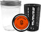 JarStrainer Cleaning Kit 8oz Glass Jar with Reusable PETG Strainer Insert & Lid