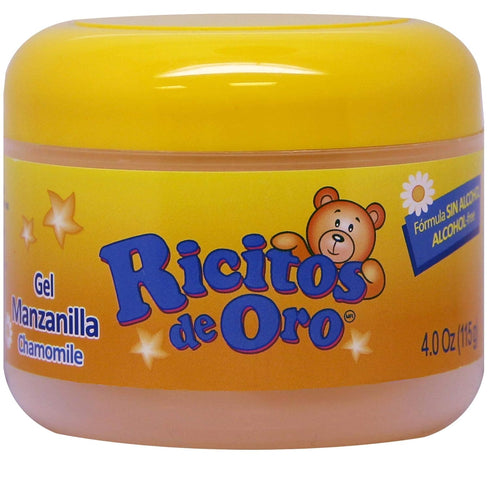 Ricitos de Oro Chamomile Hair Gel, Alcohol-Free Hairstyling Product for Daily Use, 3-Pack of 4.05 Oz