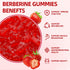 Berberine Gummies with Ceylon Cinnamon 1500mg, High Potency Berberine HCL Supplement for Immune and Metabolism Support