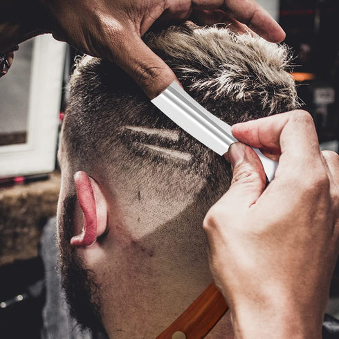 Professional Straight Razor with Strope - Premium Stainless Steel Barber Shaver Razor for Men’s Grooming (NO.150)