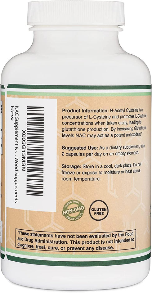 NAC Supplement N-Acetyl Cysteine 1,000mg Per Serving - 210 Capsules with Odor Masking Technology