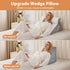 Set 9&12inch BIEEZZK Wedge Pillow for After Surgery, Wedge Pillow for Acid Reflux, Bed Wedge Pillow with Adjustable